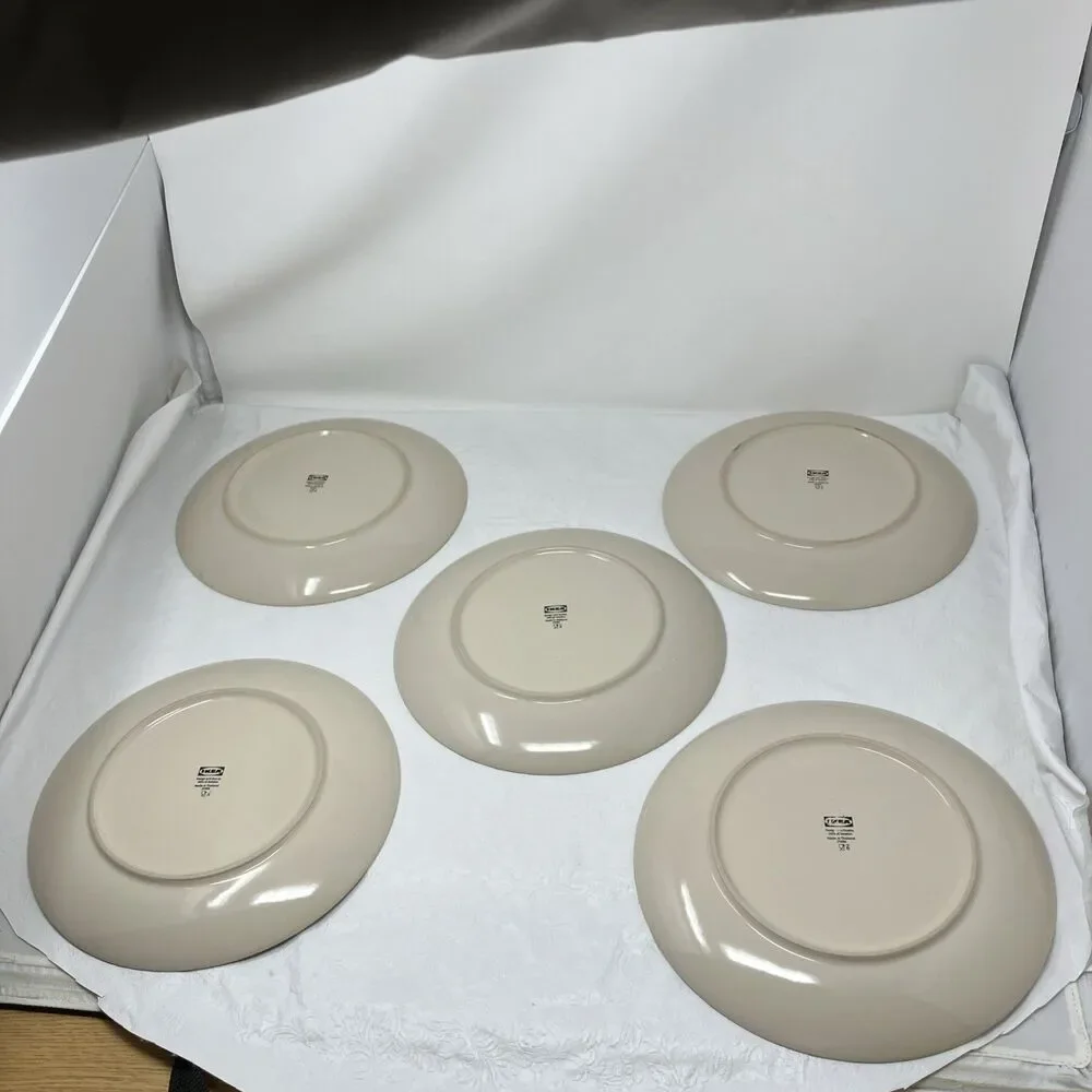 Vtg IKEA of Sweden DINNER plates 21986 Beige Sand Tan 10-1/4
